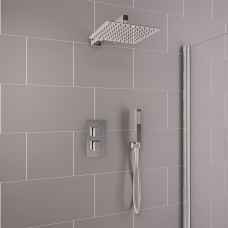 Chrome Square Recessed Shower Set